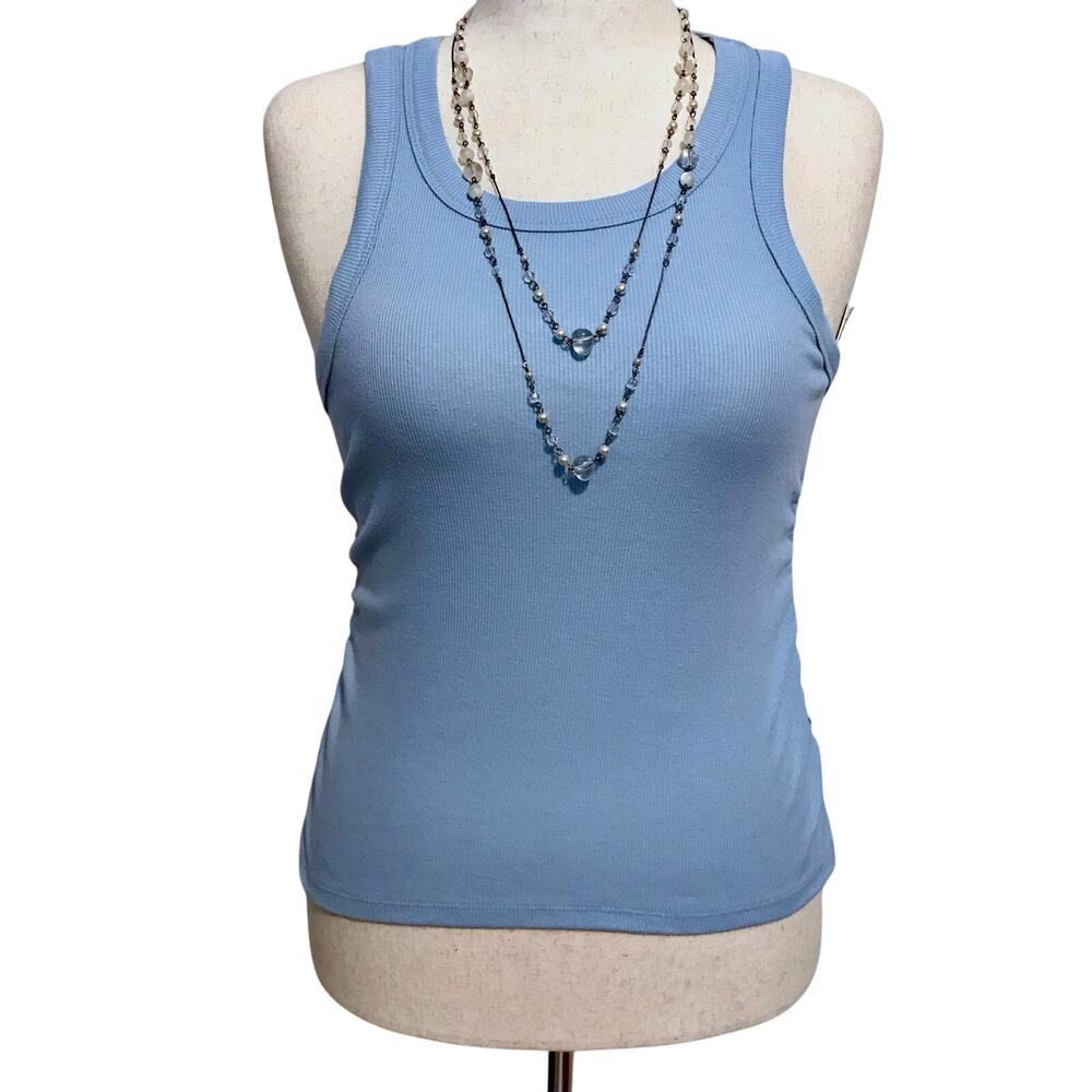Rebellious One NWT Baby Blue Ribbed Tank Top Juniors Various